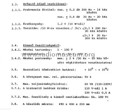 Power Sound Generator PIF/ TR-0161; Fövárosi (ID = 2440738) Equipment