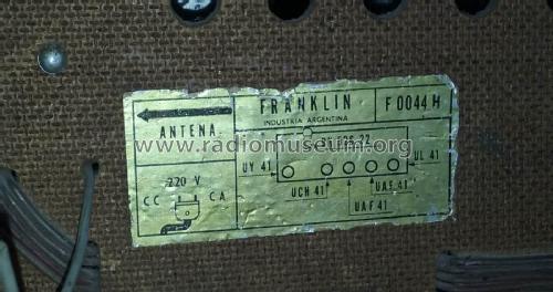 F0044H; Franklin, Buenos (ID = 2338887) Radio