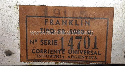 FR5080U; Franklin, Buenos (ID = 2667283) Radio