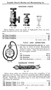 High Grade Electrical Apparatus & Electrical Suppl Catalogue No. 2; Franklin Electric (ID = 1136241) Paper