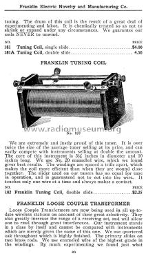 High Grade Electrical Apparatus & Electrical Suppl Catalogue No. 2; Franklin Electric (ID = 1136262) Paper