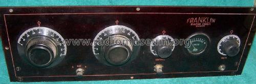 Four-Tube Receiver ; Franklin Radio Corp. (ID = 2542417) Radio