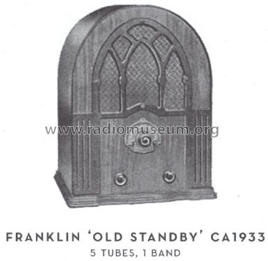 Old Standby ; Franklin Radio Corp. (ID = 1593228) Radio
