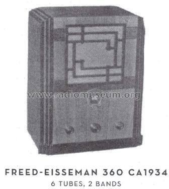 360 ; Freed-Eisemann Radio (ID = 1593205) Radio