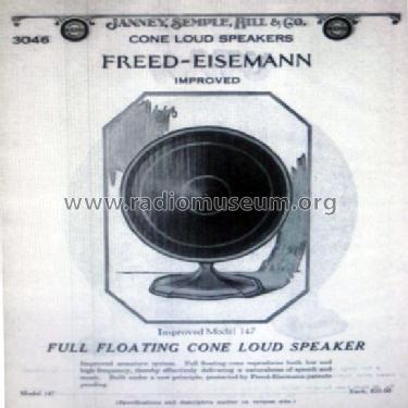 Cone Loud speaker Model 147; Freed-Eisemann Radio (ID = 1282356) Parleur