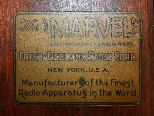 Marvel De Luxe Radio Receiving Outfit 111; Freed-Eisemann Radio (ID = 1478058) Galène