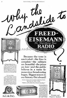 NR-80W-AC wood; Freed-Eisemann Radio (ID = 1346861) Radio