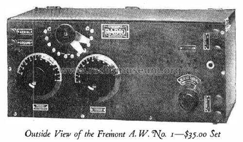 Fremont A. W. No. 1 ; Fremont Radio Sales (ID = 1545902) Kit
