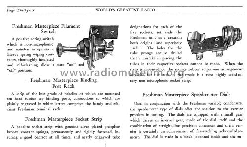 Masterpiece 6-F-16 ; Freshman Co. Inc., (ID = 1553024) Radio