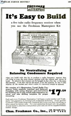 Tuned Radio Frequency Kit ; Freshman Co. Inc., (ID = 2042554) Kit