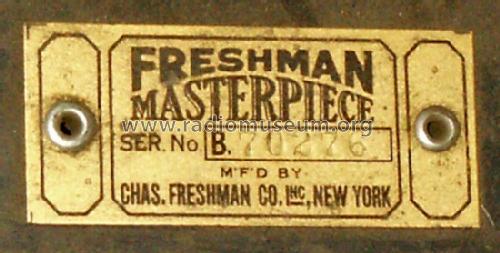 Masterpiece 5F5 window dials; Freshman Co. Inc., (ID = 511756) Radio
