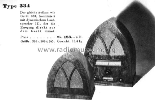 Pantophone 334; Frey-Radio GmbH, (ID = 652512) Radio