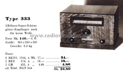 Pantophone 333; Frey-Radio GmbH, (ID = 652514) Radio
