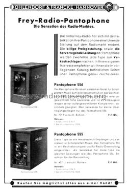 Pantophone 555; Frey-Radio GmbH, (ID = 2694068) Radio