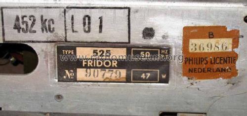 525; Fridor Fabrieken, N. (ID = 497528) Radio