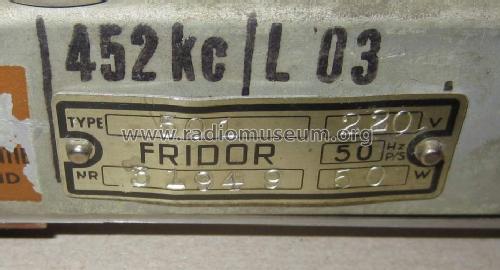 501; Fridor Fabrieken, N. (ID = 1674134) Radio