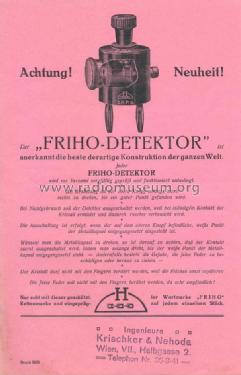 Aufsteck-Detektor Friho 20; Friho, Fritz Hofmann (ID = 1513344) Radio part