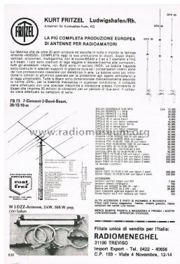 7-Element-3-Band-Beam FB 73; Fritzel KG, Kurt; (ID = 2802815) Antenny