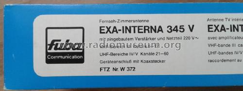EXA-Interna - Fernseh-Zimmerantenne 345 V; Fuba, Hans Kolbe; (ID = 1735519) Antenna