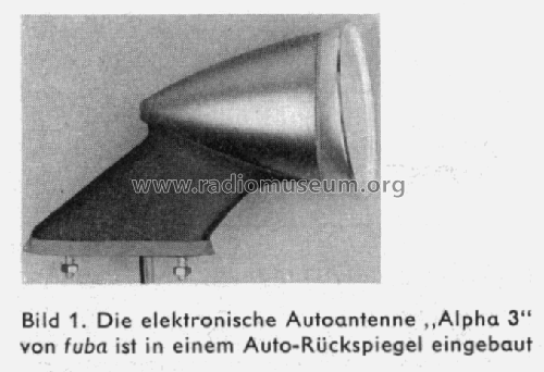 Alpha 3 ; Fuba, Hans Kolbe; (ID = 2538367) Antenna