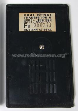 Six Transistor TRB-603; Fuji Denki Seizo K.K (ID = 1476060) Radio