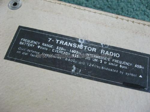 Jupiter 7 Transistor ; Fuji High Frequency (ID = 2480090) Radio