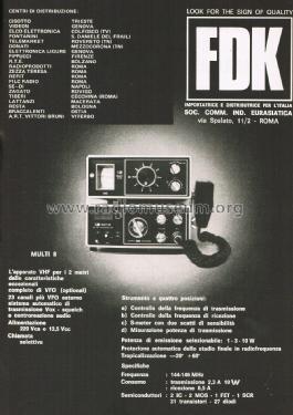 Transceiver Multi 8; Fukuyama Electronics (ID = 2749325) Amat TRX
