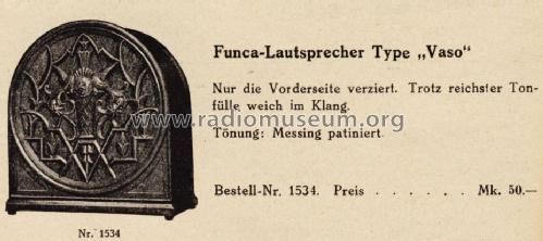 Vaso ; Funca Techn. Werke (ID = 1363716) Speaker-P