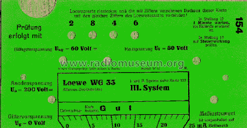 Adapter für Loewe Röhren für RPG W12, W16; Funke, Max, Weida/Th (ID = 1421971) Equipment