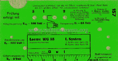 Adapter für Loewe Röhren für RPG W12, W16; Funke, Max, Weida/Th (ID = 1421977) Equipment