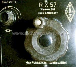 RX-57; Funke, Max, Weida/Th (ID = 188271) Amateur-R