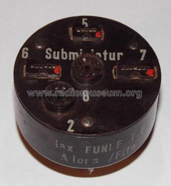 Subminiaturröhren Prüfeinrichtung Adapter für W19; Funke, Max, Weida/Th (ID = 2355036) Equipment