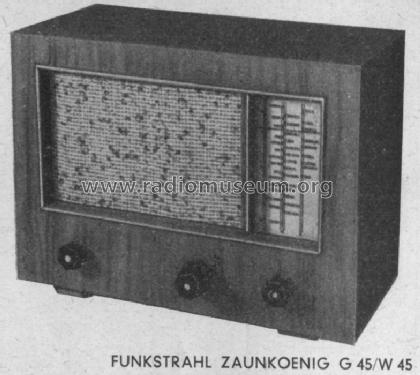Zaunkönig W45; Funkstrahl-Ges. für (ID = 27959) Radio
