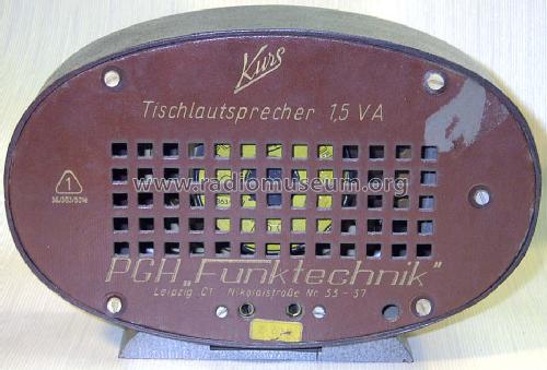 Kurs Tischlautsprecher 1,5 VA ; Funktechnik Leipzig, (ID = 135226) Speaker-P