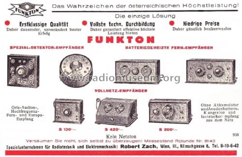 Detektor-Empfänger ; Funkton, Rob.Zach & (ID = 1680713) Detektor