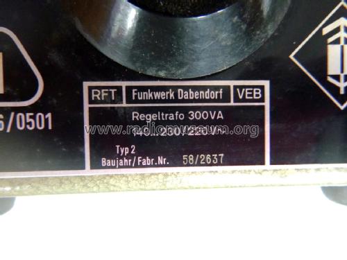 Regeltrafo 300VA Typ 2; Funkwerk Dabendorf (ID = 2009778) Power-S
