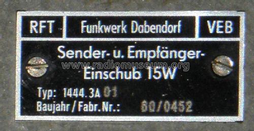 15W Sende-Empfänger SEG15 mit Einschub 1444.3A 01 und 1491.40A 01; Funkwerk Dabendorf (ID = 1890299) Commercial TRX