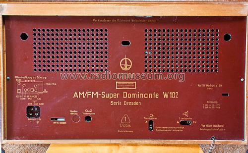 AM/FM-Super Dominante W102 Typ 1132; Funkwerk Dresden, (ID = 1522836) Radio