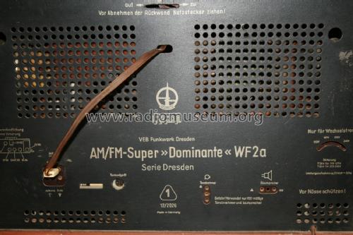 AM/FM-Super Dominante WF2a Typ1132; Funkwerk Dresden, (ID = 2064147) Radio