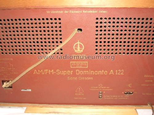 AM/FM Super-Dominante A122 Typ 1132; Funkwerk Dresden, (ID = 769465) Radio