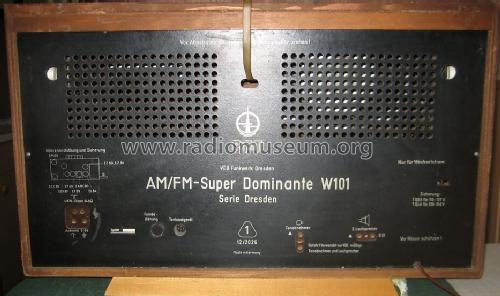 AM/FM-Super Dominante W101 Typ 1132; Funkwerk Dresden, (ID = 744420) Radio
