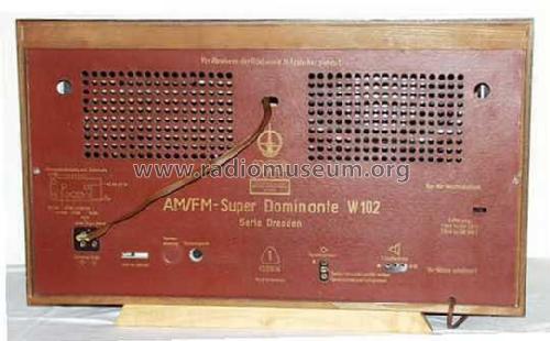 AM/FM-Super Dominante W102 Typ 1132; Funkwerk Dresden, (ID = 49857) Radio