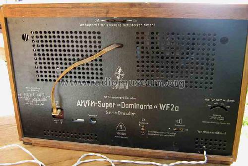 AM/FM-Super Dominante WF2a Typ1132; Funkwerk Dresden, (ID = 457376) Radio