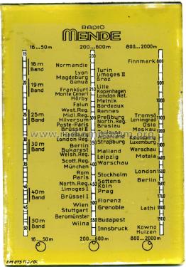 Mende 05; Funkwerk Dresden, (ID = 2144105) Radio