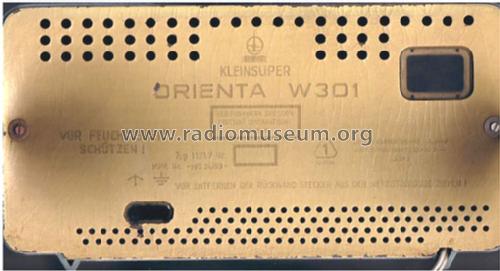 Orienta W301; Funkwerk Dresden, (ID = 37642) Radio