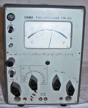 Phasenmesser PM 102 Typ: 4321.11 F2; Funkwerk Dresden, (ID = 1756850) Equipment