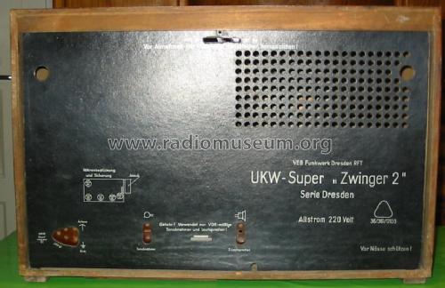 UKW-Super Zwinger 2 / Serie Dresden; Funkwerk Dresden, (ID = 14463) Radio