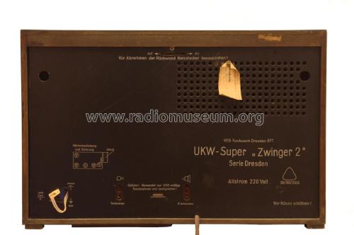 UKW-Super Zwinger 2 / Serie Dresden; Funkwerk Dresden, (ID = 1776566) Radio