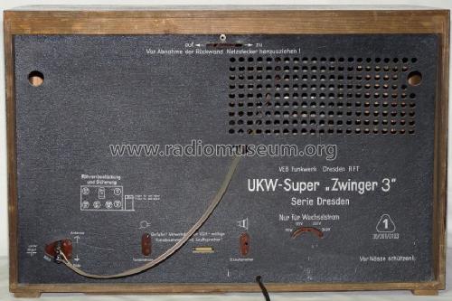 UKW-Super Zwinger 3 / Serie Dresden; Funkwerk Dresden, (ID = 1515819) Radio