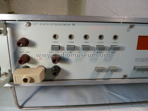 DC-AC-R-Digitalvoltmeter G-1212.500; Funkwerk Erfurt, VEB (ID = 2944620) Equipment